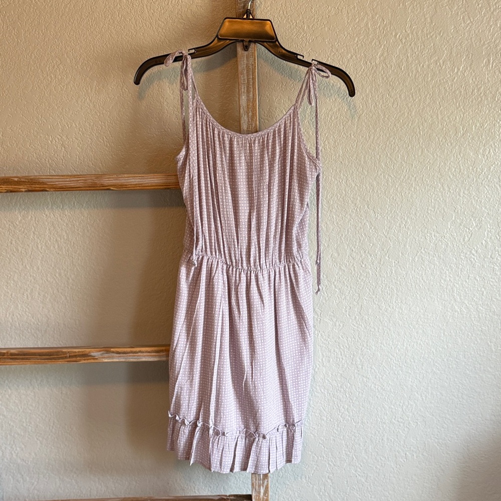 Lazy Sundays Sleeveless Pink Dress with Tie Straps